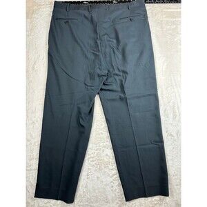 Roberto Villini Black Wool Dress Pants 46R-41W Made in Italy 98% Wool 2% Lycra